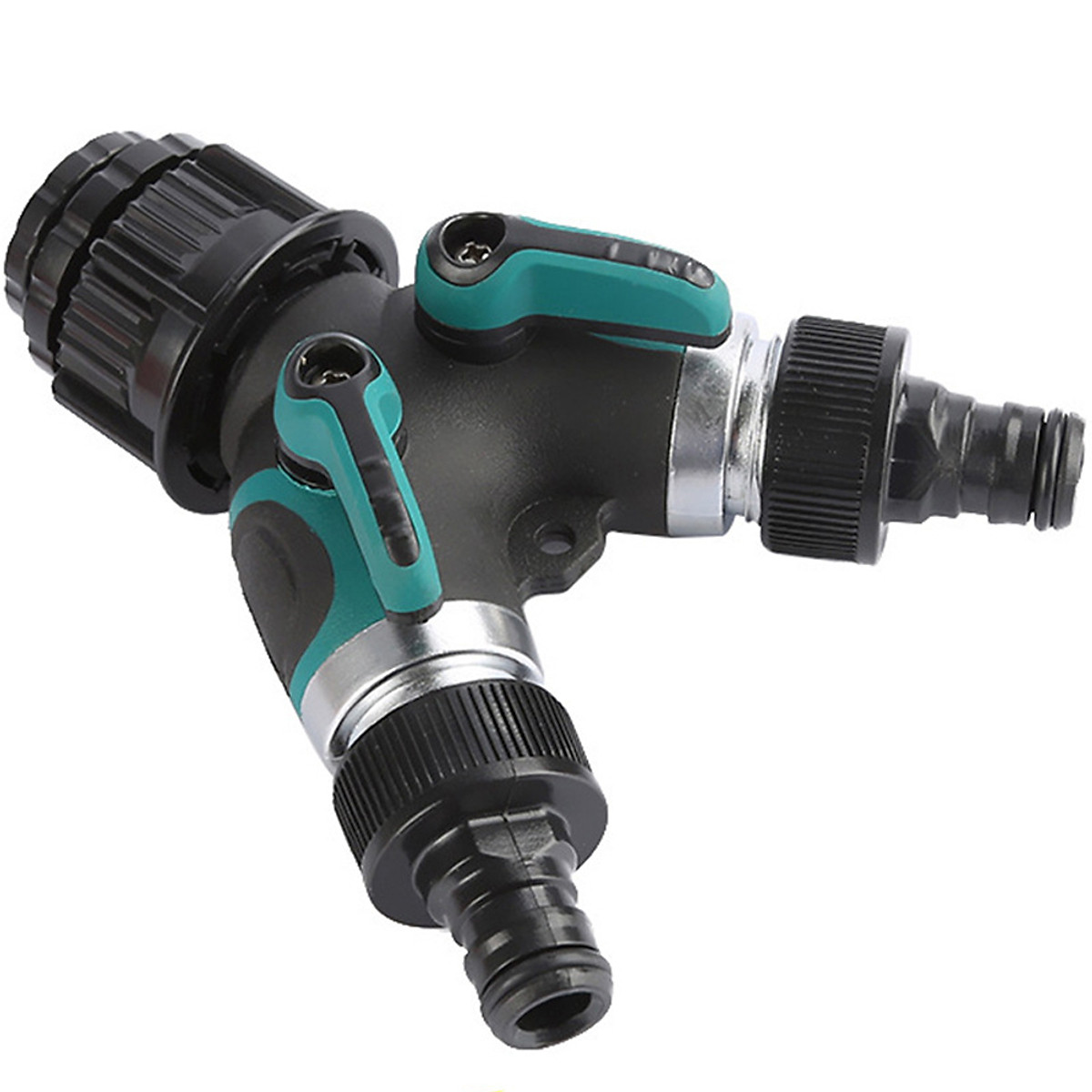 Van chia nước chia 2 chữ Y 2 đầu ra, 2 khóa van độc lập, phi 27mm ¾, đầu nối ống nước chia 2