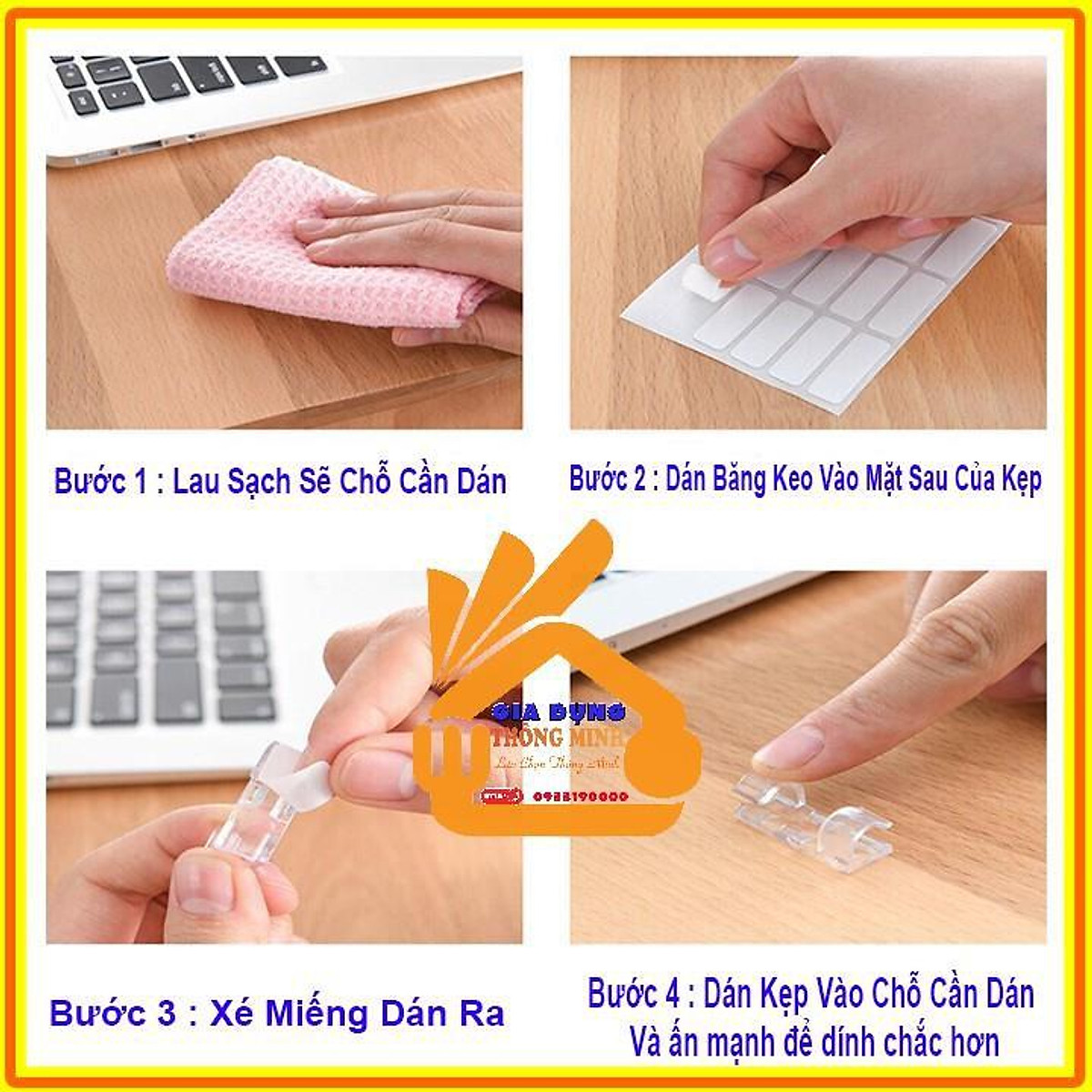 Nẹp Dây Điện Dán Tường Siêu Dính ,Kẹp Dây Điện Cố Định Và Giữ Dây Điện Siêu Sốc an toàn tiện lợi dễ lắp đặt