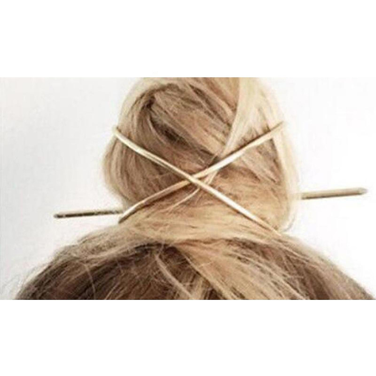 Women Boho Hairpin Stick Pin Hair Slide Clip Bun Holder Hair Accessories Gold Women Boho Hairpin Stick Pin Hair Slide Clip Bun Holder Hair Accessories Gold