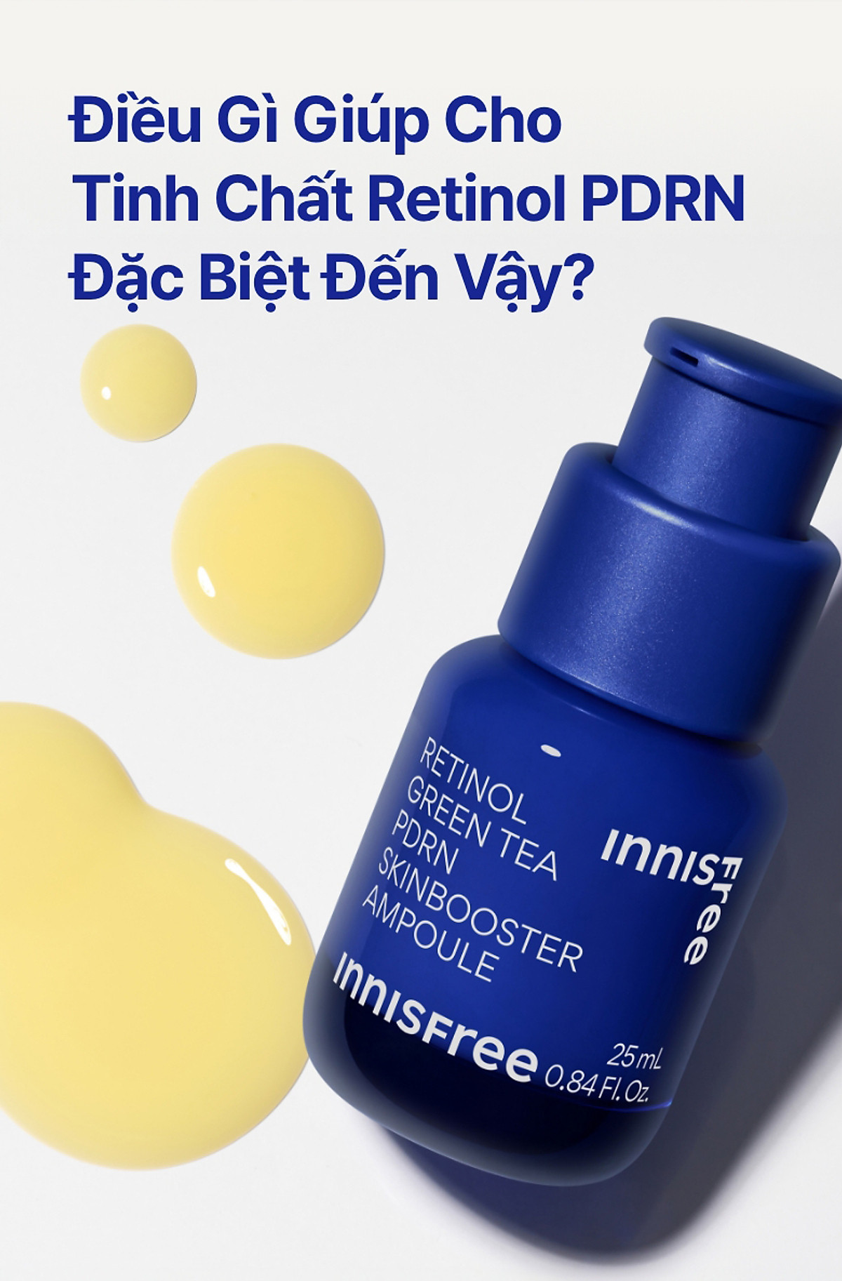 Serum Retinol PDRN tế bào gốc trà xanh cho da căng bóng đàn hồi 25ml