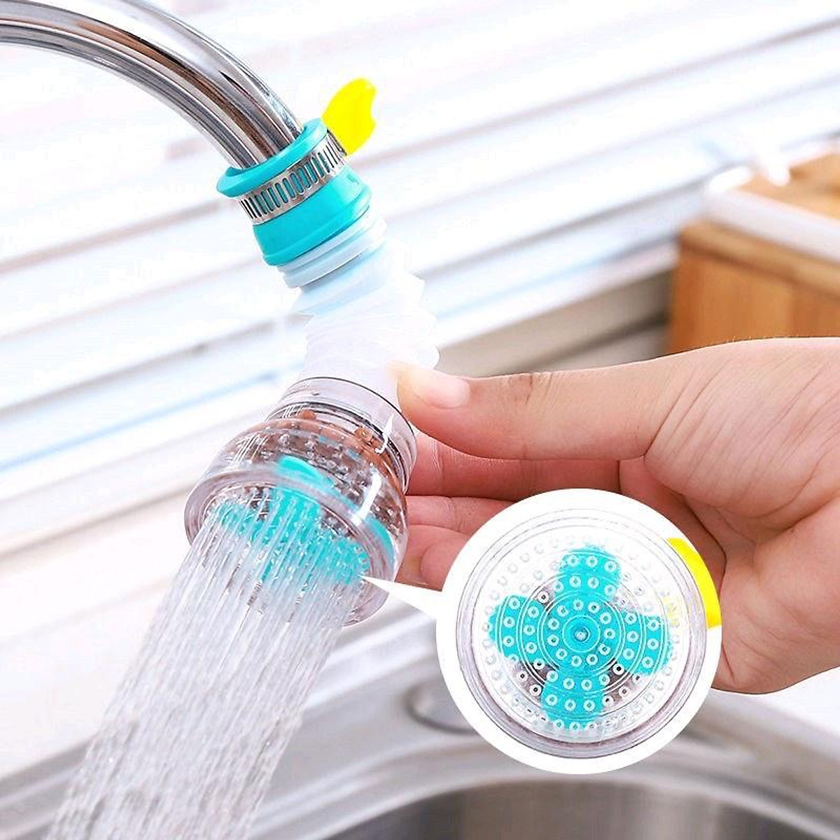 Vòi hoa sen tăng áp có lọc nước nano N184