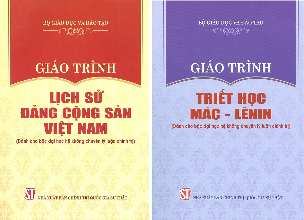 Combo Giáo Trình Lịch Sử Đảng Cộng Sản Việt Nam + Giáo Trình Triết Học Mác – Lênin (Dành Cho Bậc Đại Học Hệ Không Chuyên Lý Luận Chính Trị) - Bộ mới năm 2021