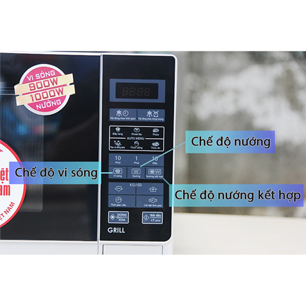 Lò Vi Sóng Điện Tử Có Nướng Sharp R-G572VN-S - Hàng chính hãng