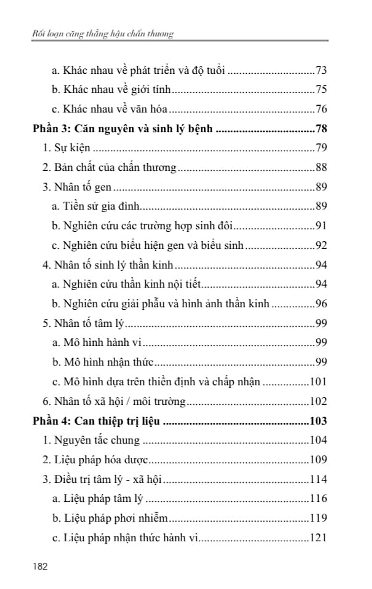 Rối loạn căng thẳng hậu chấn thương PTSD (Posttraumatic Stress Disorder)-Chẩn đoán, Lượng giá, Trị liệu