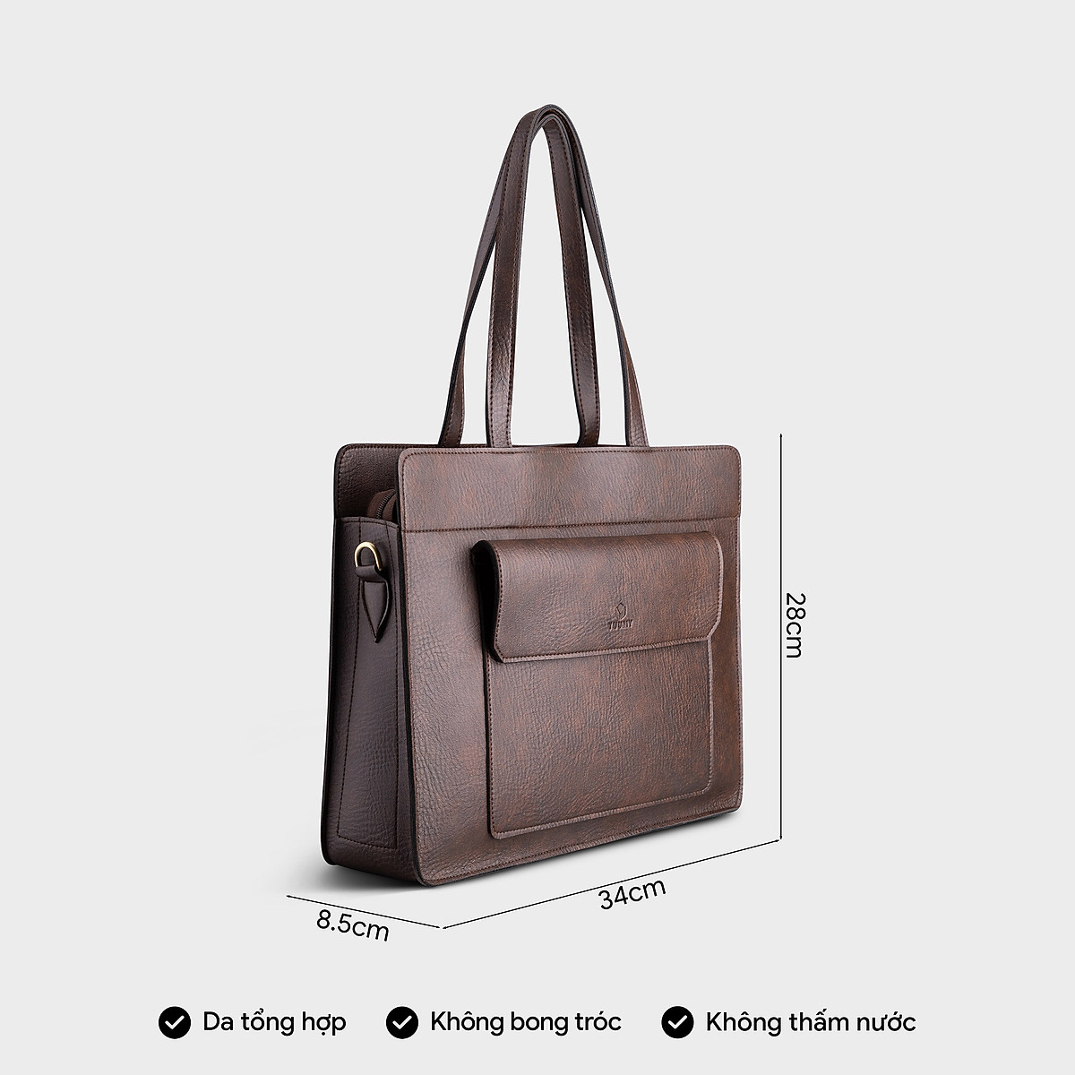Túi xách nữ công sở đựng vừa A4 dáng ngang tote Yuumy YTX33