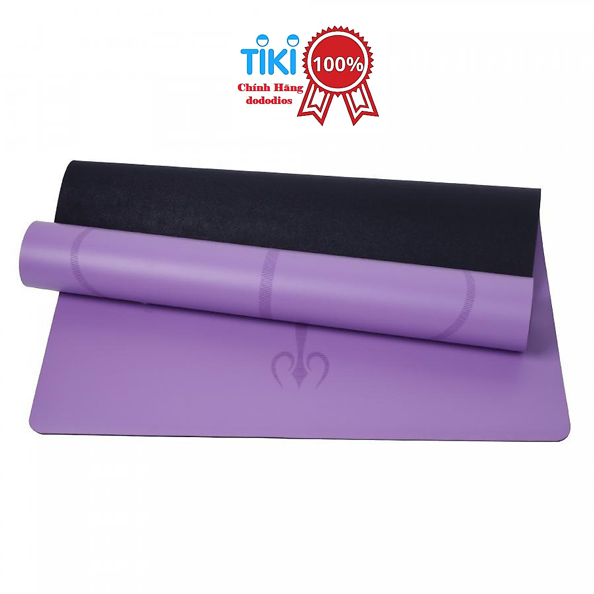 Thảm Tập Yoga Định Tuyến Da PU Cao Cấp Chính Hãng dododios + Túi Đựng Thảm Tập Yoga + Dây Buộc Thảm Yoga Định Tuyến
