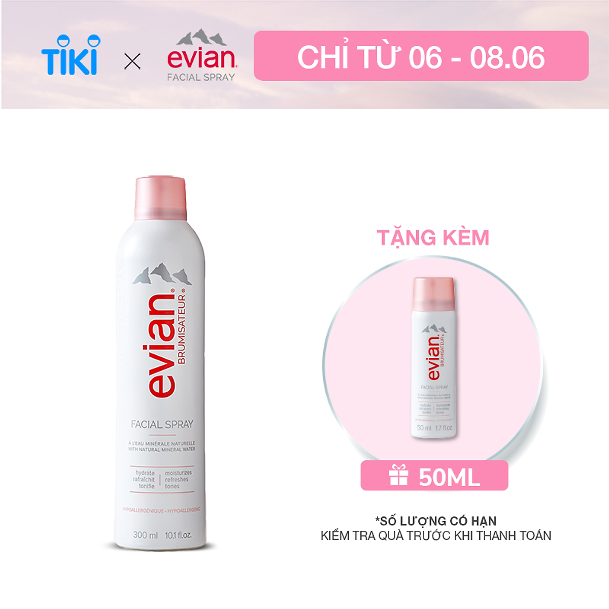 Nước Xịt Khoáng Evian Facial Spray EV300ML (300ml)