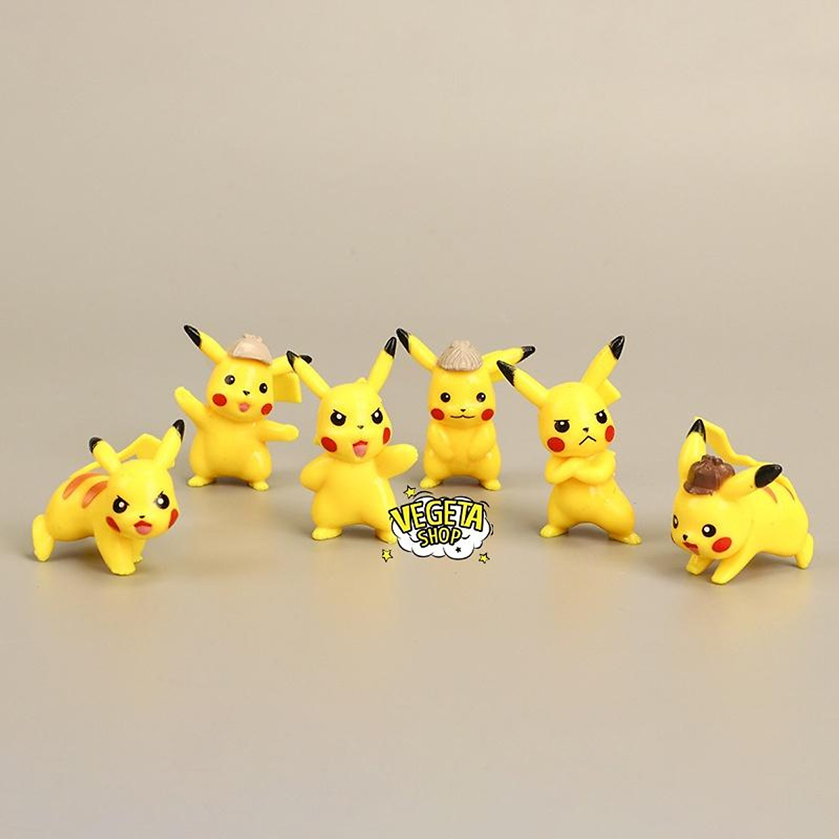 Mua Mô hình Pikachu - Trọn bộ 6 mô hình Pikachu thám tử cực dễ ...