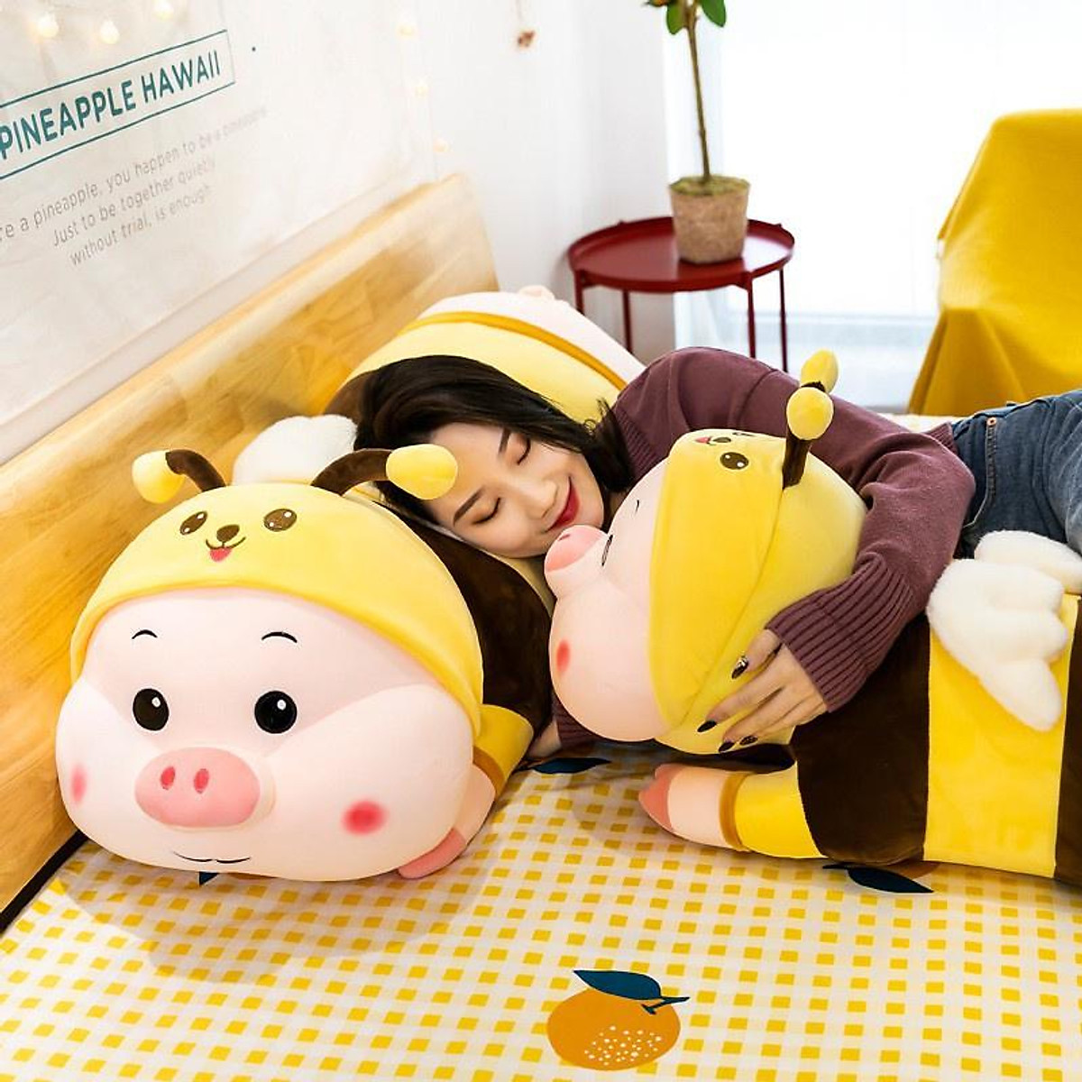 Mua Gấu Bông Lợn Biến Hình Ong Dễ Thương Heo Ong Nhồi Bông Cute ...