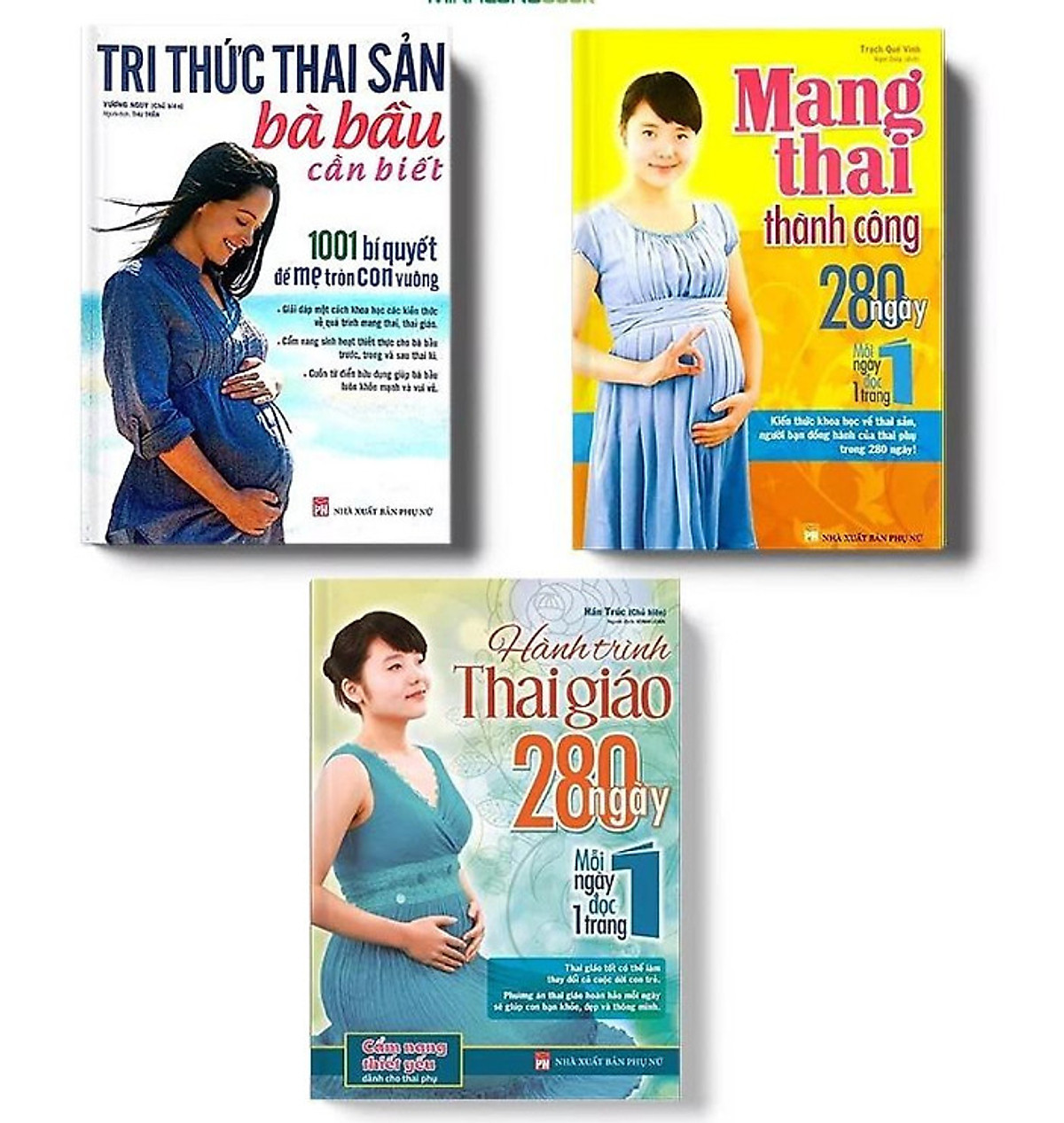 SÁCH - COMBO : TRI THỨC THAI SẢN B​À BẦU CẦN BIẾT + MANG THAI THÀNH CÔNG + HÀNH TRÌNH THAI GIÁO