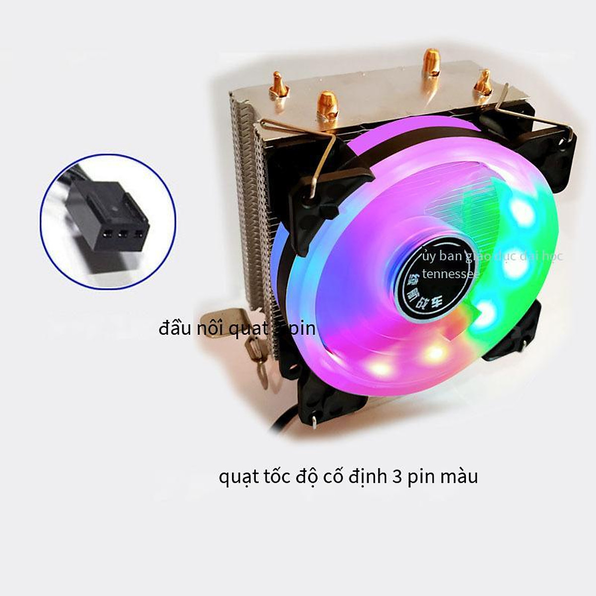 Giao Hàng Nhanh Độ Bền Cỗ Xe Đồng Nguyên Chất 2 Ống Dẫn Nhiệt CPU Tắt