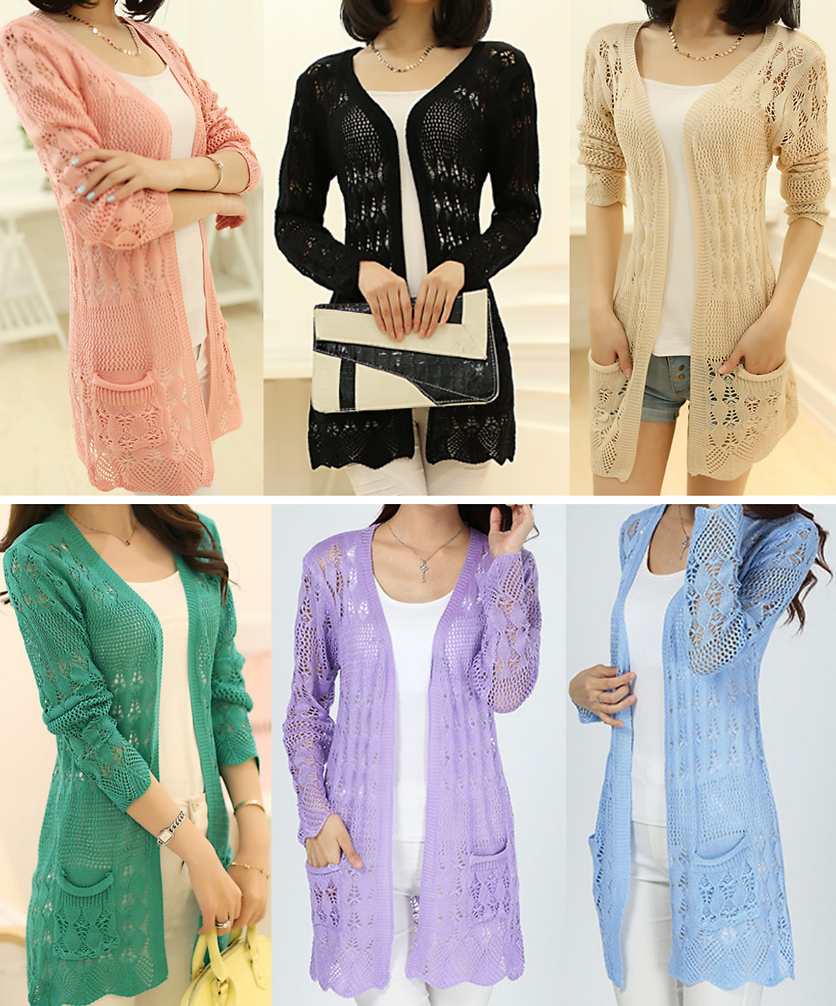 Áo Len Nữ Cardigan Kiểu Dài Thời Trang Xinh ALD01 MayHomes