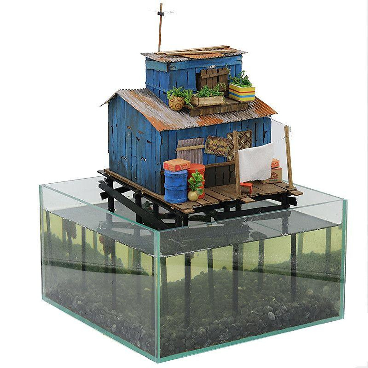 Mô hình nhà búp bê lắp ráp Robotime DIY  Nhà Tí Hon Doras Loft DG12 chính  hãng giá rẻ