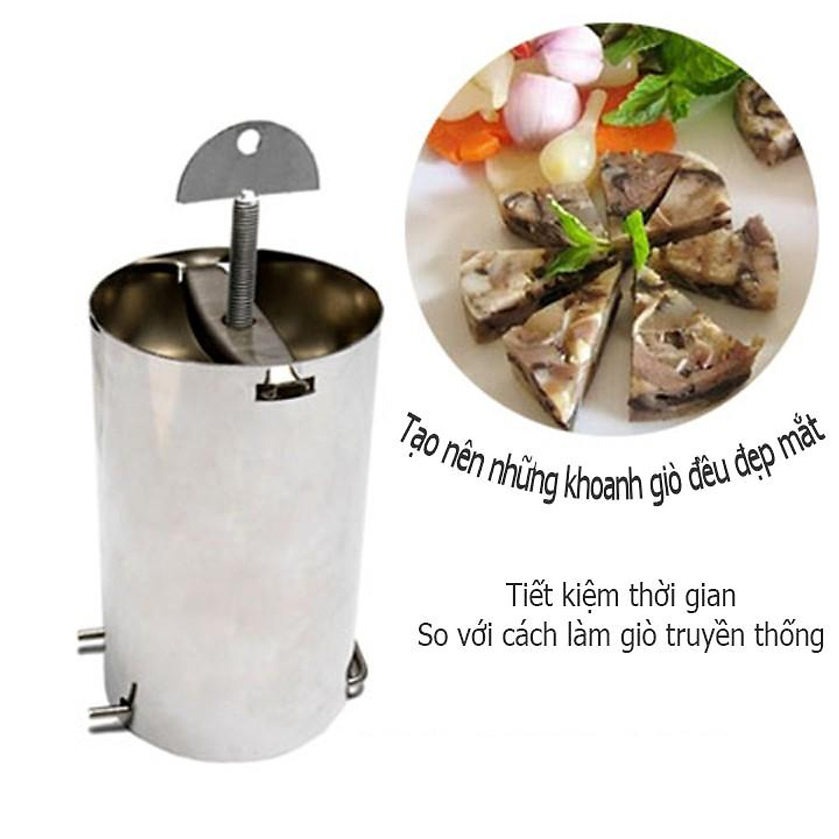 Khuôn làm giò thủ inox 0,5kg