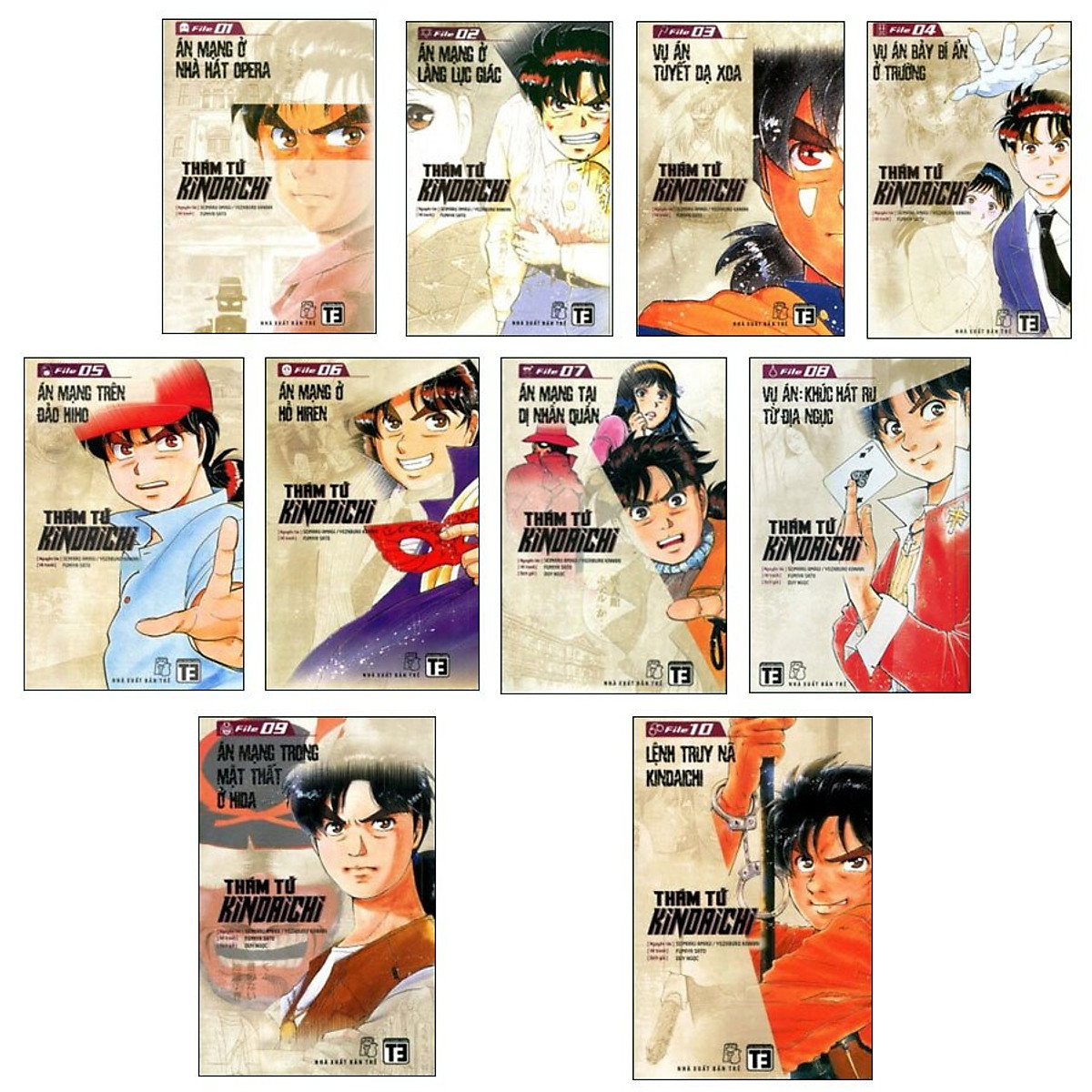 Mua Combo Thám Tử Kindaichi ( Tập 1-10) | Tiki