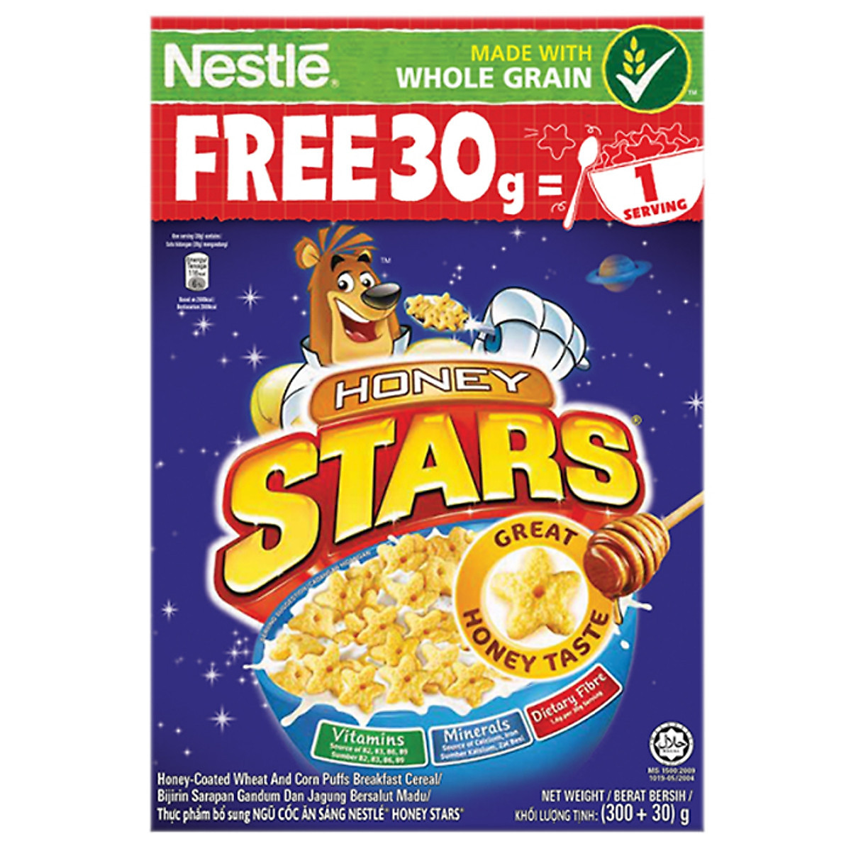 Mua Ngũ cốc ăn sáng Honey Stars (hộp 300g+30g) [Phiên bản tặng 30g]