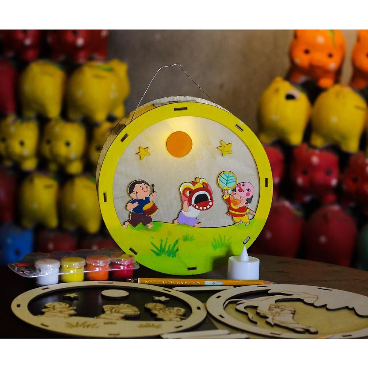 Mua Lồng Đèn Trung Thu Truyền Thống Bằng Gỗ. Tô Màu, Lắp Ghép Sáng Tạo Cho  Bé - Rước Đèn Tại Xưởng Gỗ Nhỏ - Sáng Tạo Từ Mộc | Tiki