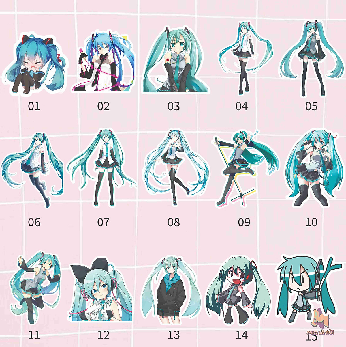 Túi Tote in hình chủ đề Hatsune Miku - Túi tote có khóa