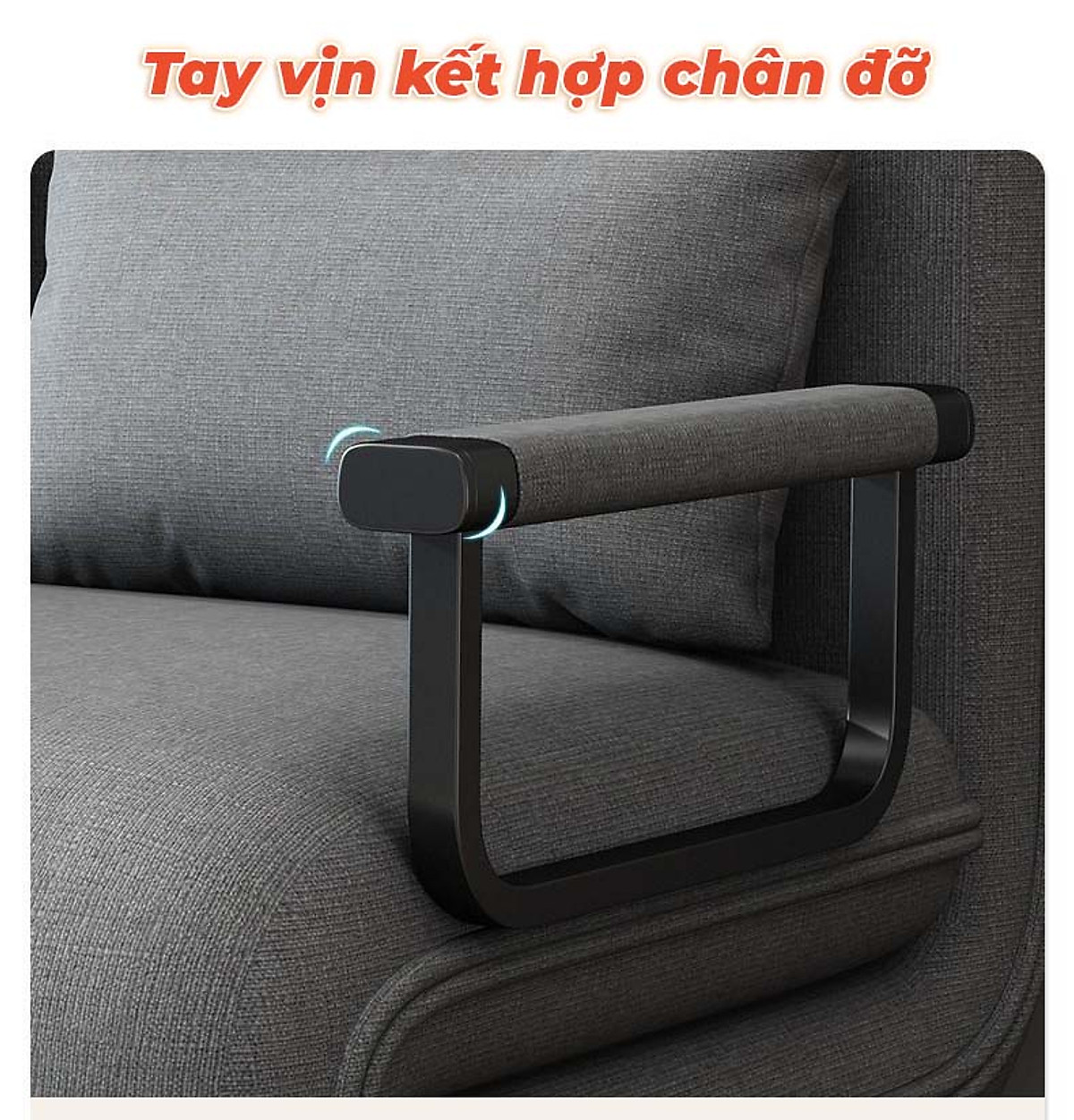 Giường Ghế Sofa Gấp Gọn (TẶNG KÈM 1 GỐI) Cho Văn Phòng, Nhà Khách Chính Hãng NIKITA