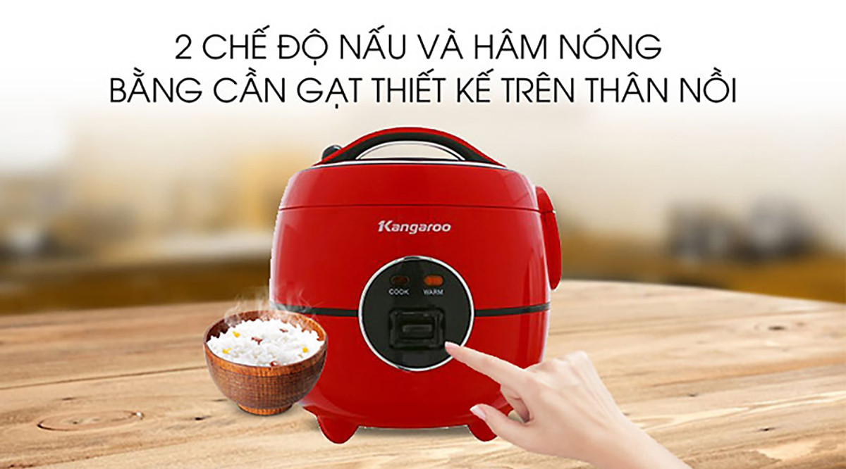 Nồi Cơm Điện Kangaroo KG822 (1.2L) - Hàng chính hãng