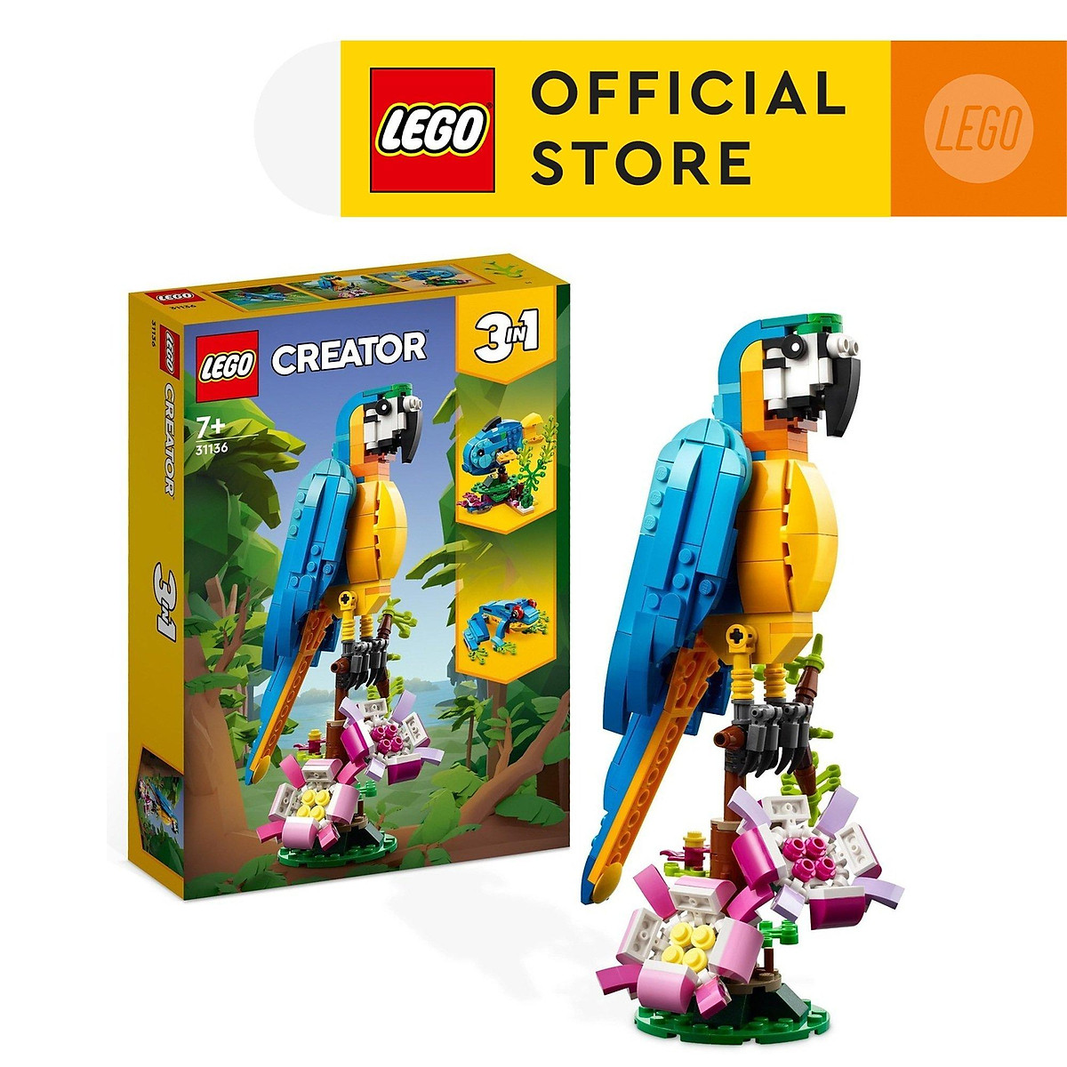 LEGO Creator 31136 Vẹt Đuôi Dài Nam Mỹ (253 chi tiết) - Lắp ghép ...