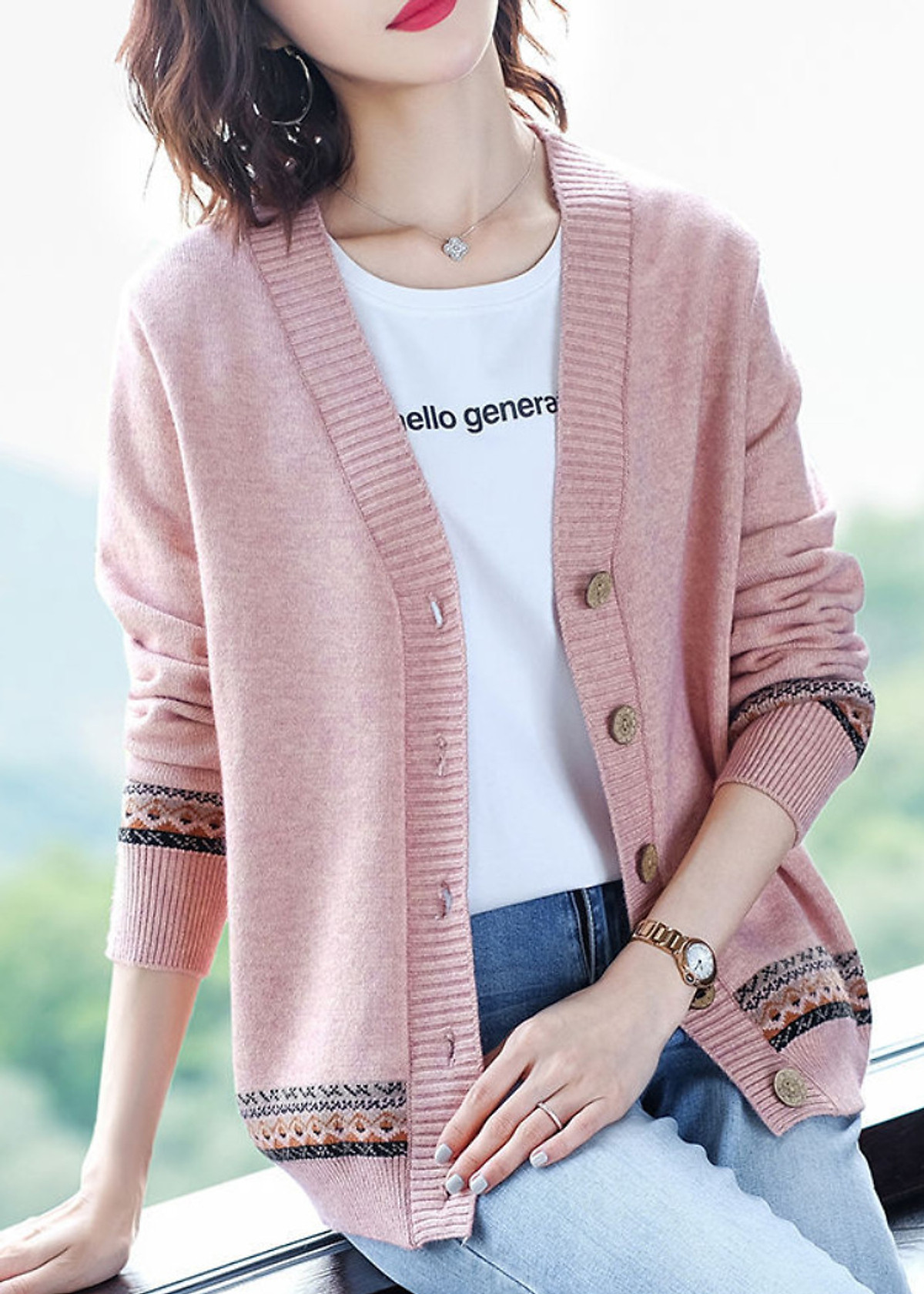 Áo Cardigan Nữ Họa Tiết Xinh Thời Trang Korea ALN037 MayHomes Mẫu Mới Mùa Xuân Áo Cardigan Nữ Họa Tiết Xinh Thời Trang Korea Aln037 Mayhomes Mẫu Mới Mùa Xuân