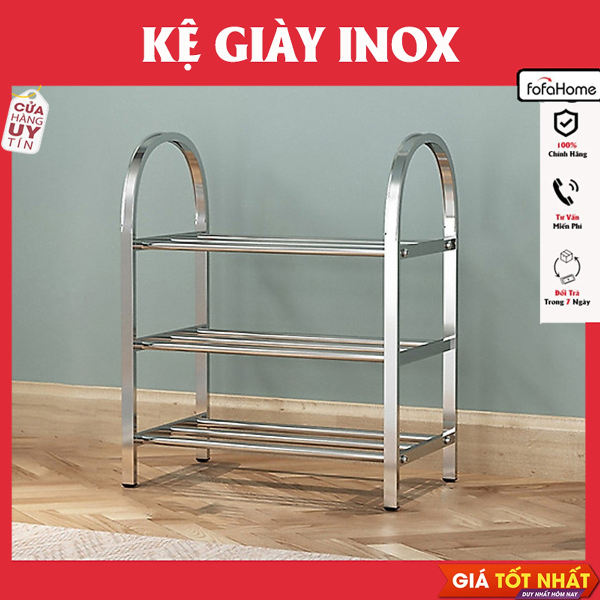 Giá Để Giày Inox 304,Đa Năng Kệ Để Giày 3 Đến 5 Tầng Siêu Bền Tủ Giày Chịu Tải Mạnh Và Không Rỉ Dễ Lắp Ráp