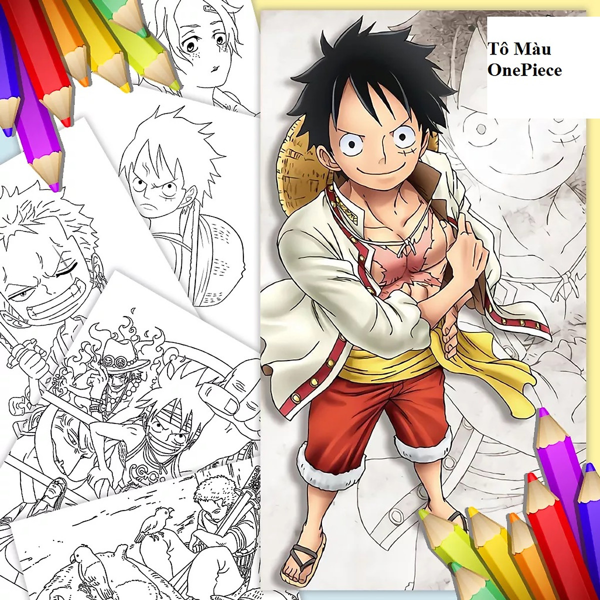 Tranh tô màu One Piece