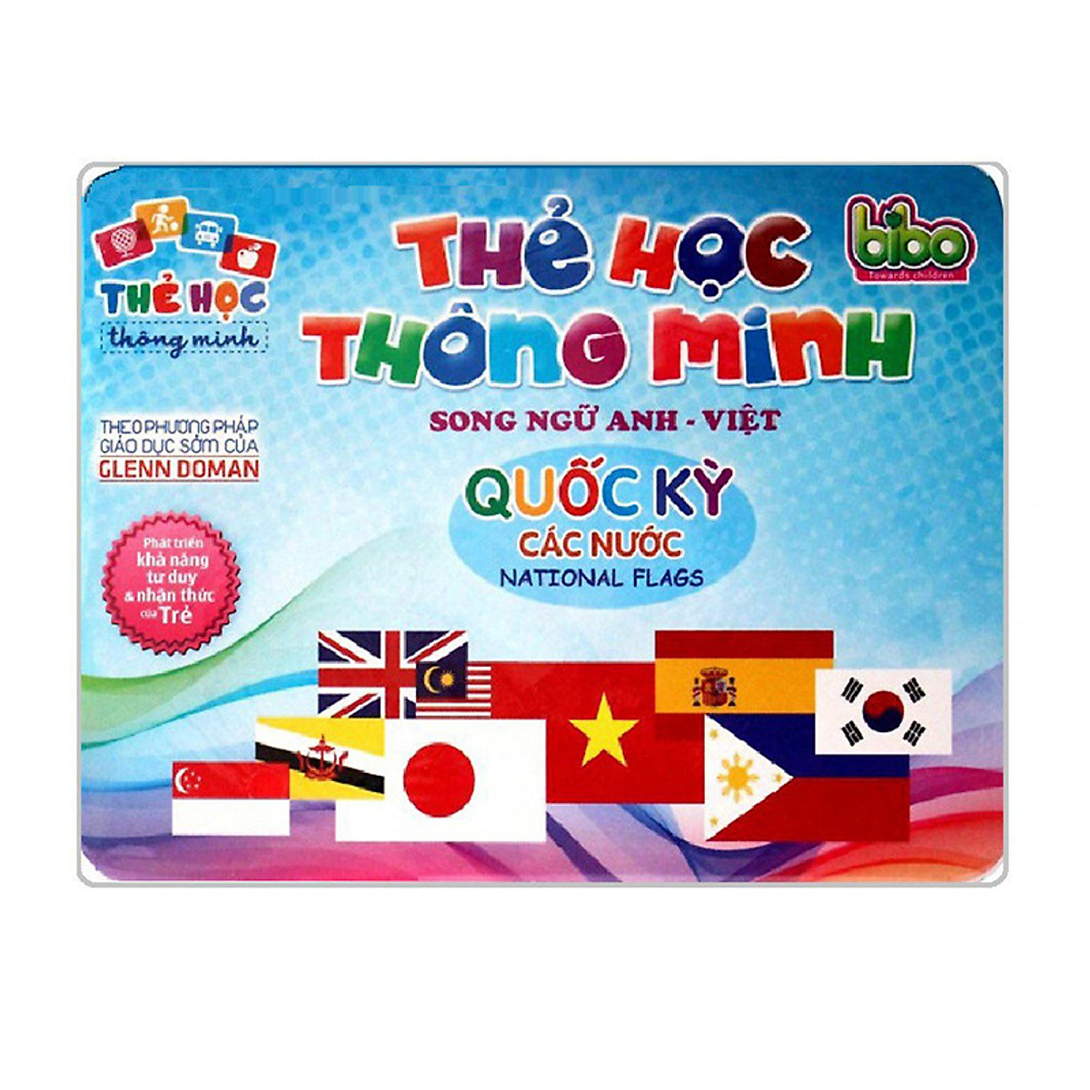 Thẻ học thông minh Flashcard - Bộ thẻ Glenn Doman Cờ Các Nước