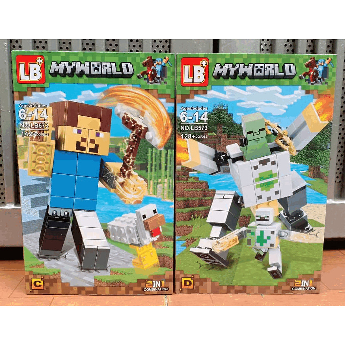 Mua Set 2 Hộp Lắp Ráp Xếp Hình Minecraft My World 2in1 Mô Hình ...