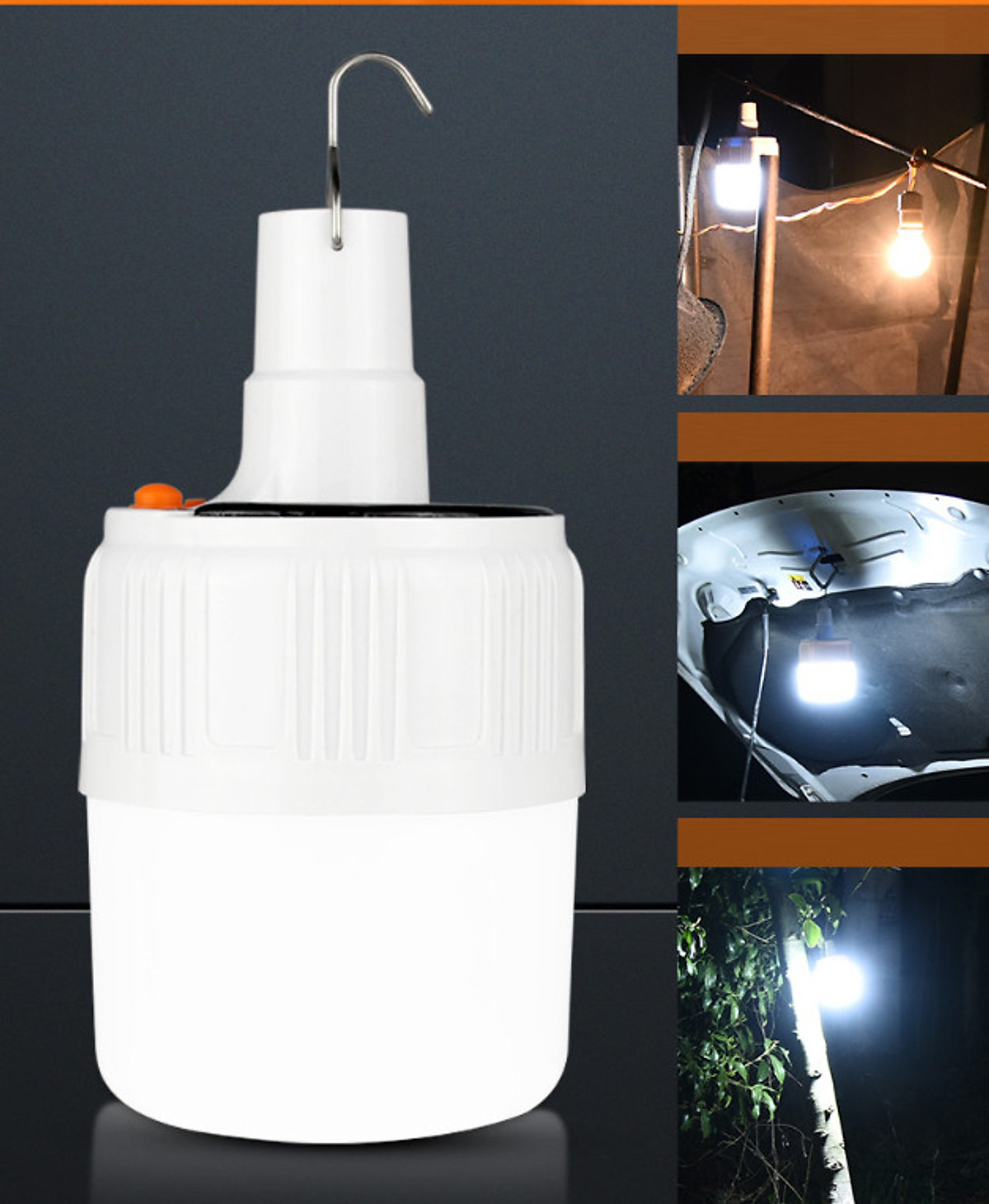 Mua Đèn tích điện 100W 24 Led Sạc tích điện thông minh, Đèn sạc năng lượng mặt trời GD406-Dentichdien tại Đồ gia dụng thủ đức 85