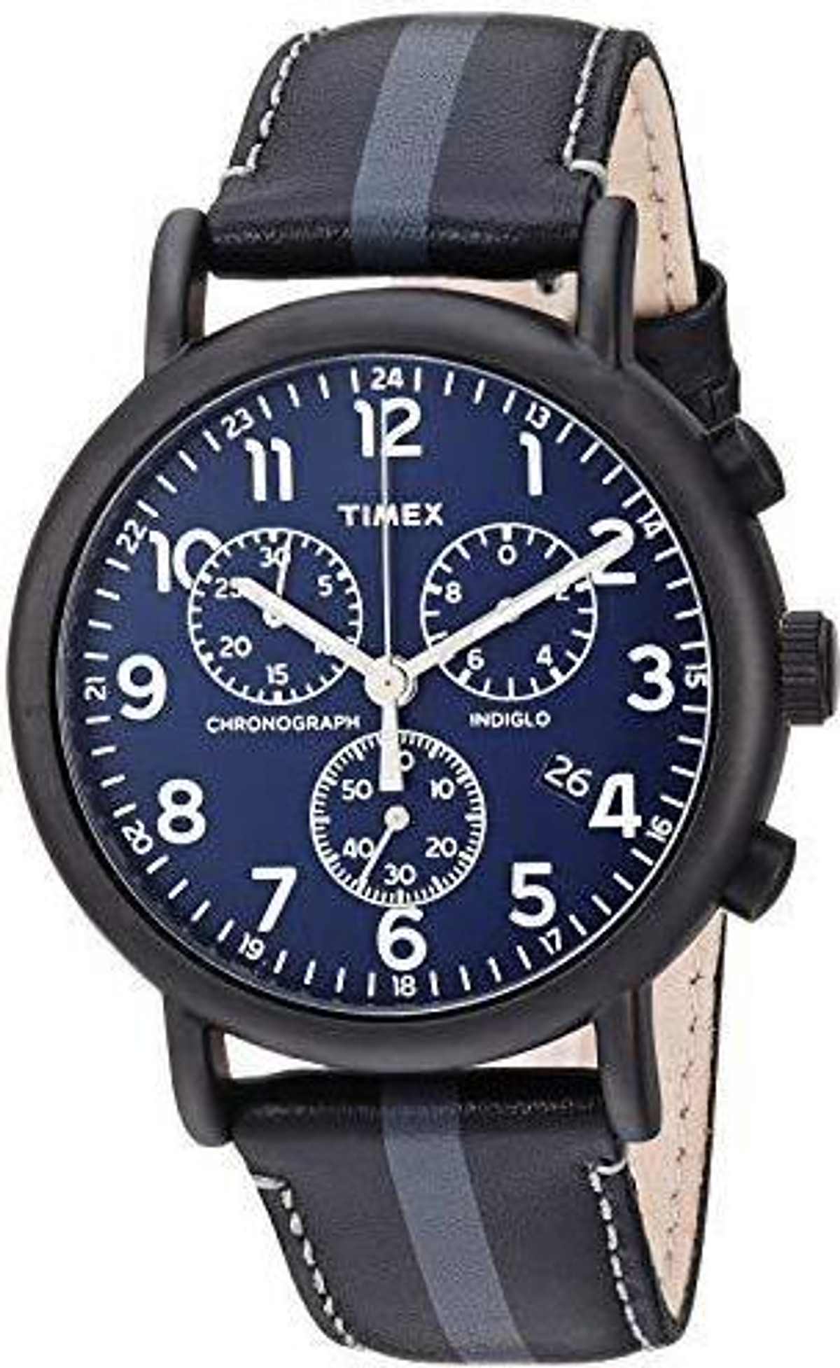 Mua Đồng Hồ Timex Weekender Chronograph 40Mm - Sọc Đen / Xám / Xanh Lam tại  Global Ecom