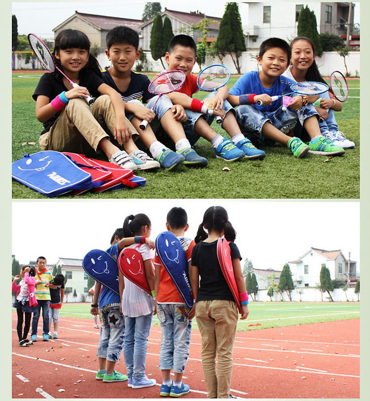 Bộ 2 vợt cầu lông trẻ em AOLIKES A-8123 Badminton for Kids Outdoor Sports