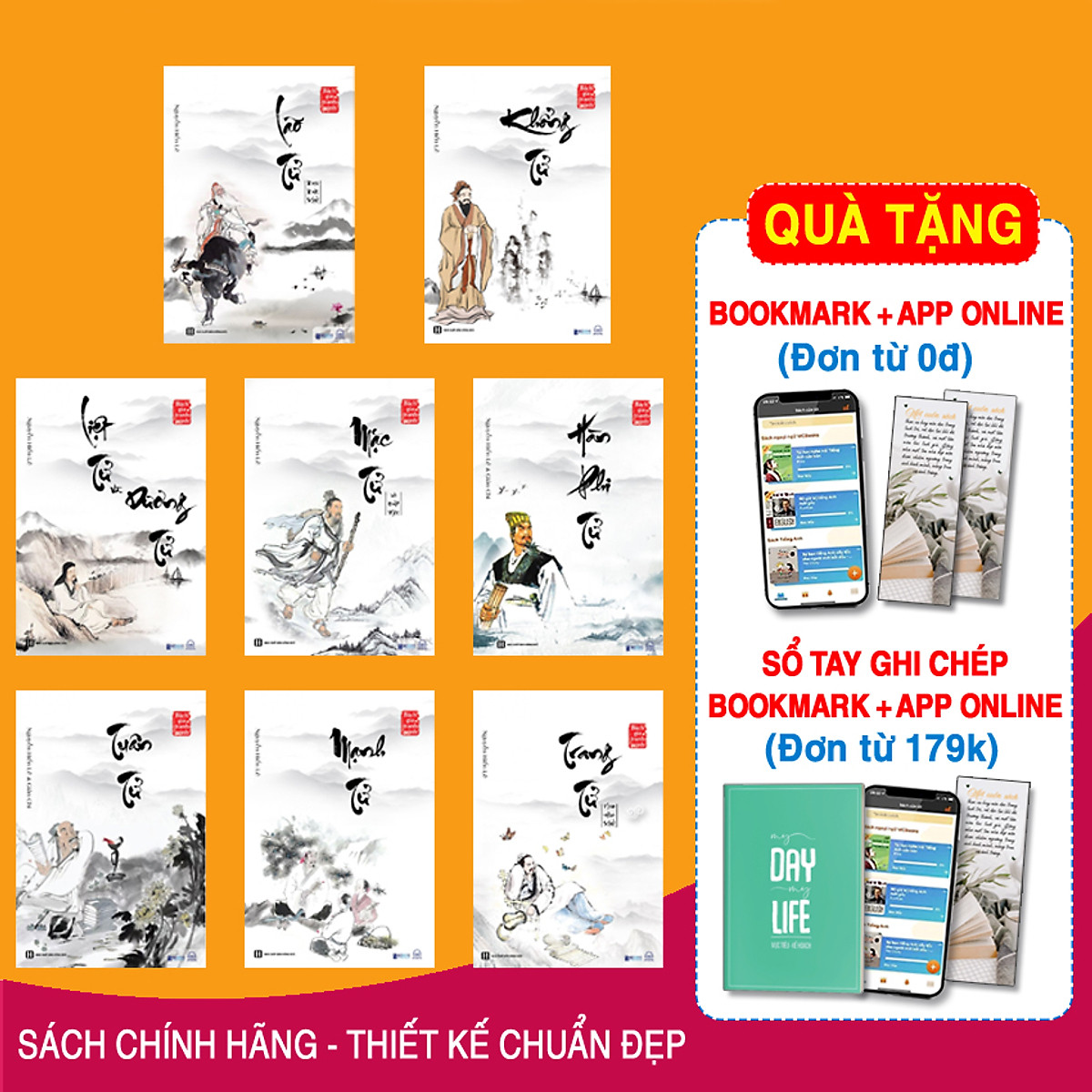 Sách Bộ 8 cuốn sách quý hiếm của Nguyễn Hiến Lê_ Bách gia tranh minh - Bộ 8 cuốn_ Sách Mạnh Tử_ Hàn Phi Tử_ Sách Trang Tử_ Sách Khổng Tử_ Sách Tuân Tử_ Lão Tử_ Mạnh Tử_ Liệt Tử, DươngTử 