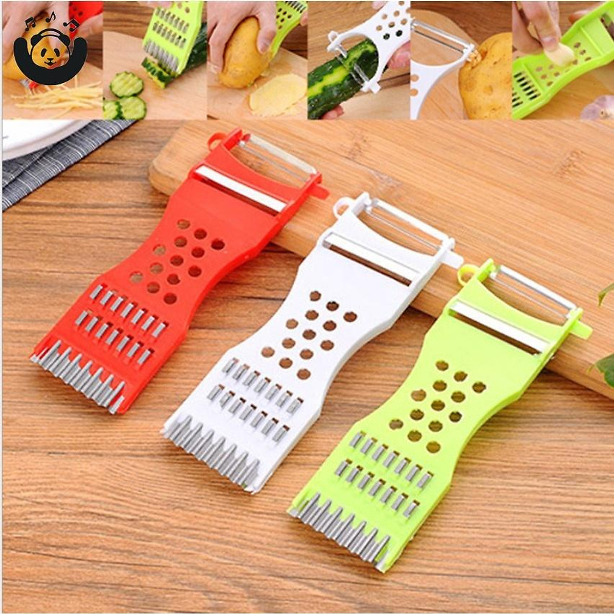 Large 5-in-1 multifunctional kitchen vegetable cutter loofah cutting grater cucumber slicer CFH