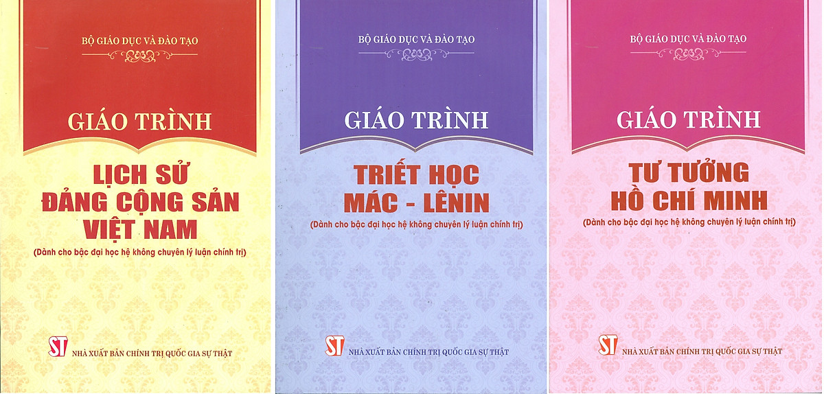 Combo 3 cuốn Giáo Trình Lịch Sử Đảng Cộng Sản Việt Nam + Giáo Trình Triết Học Mác – Lênin + Giáo Trình Tư Tưởng Hồ Chí Minh (Dành Cho Bậc Đại Học Hệ Không Chuyên Lý Luận Chính Trị) - Bộ mới năm 2021