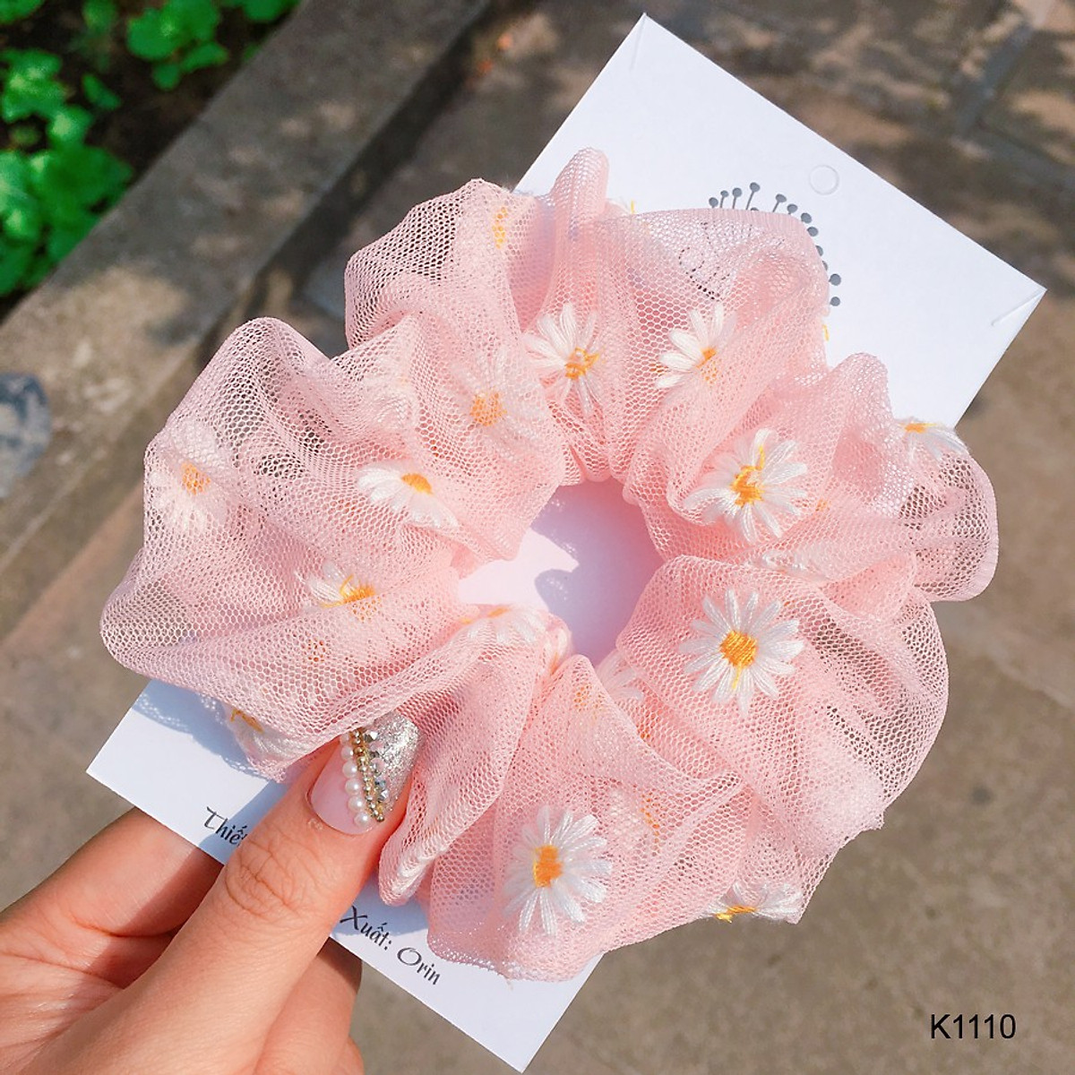 Dây buộc tóc vải Scrunchies Caro Mây CT60  Shopee Việt Nam