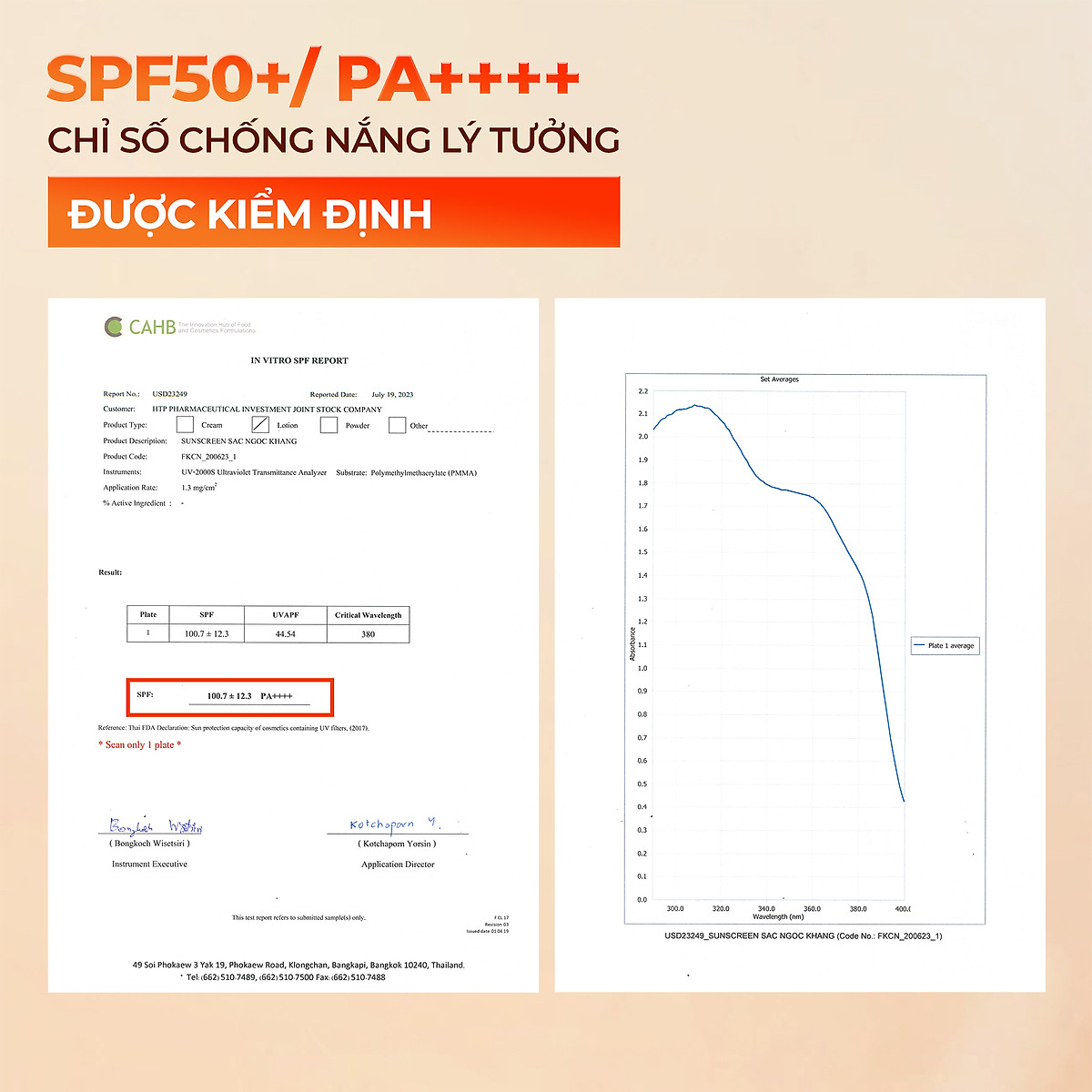 Kem chống nắng SẮC NGỌC KHANG 50G chống nắng phổ rộng với 6 màng lọc Filter