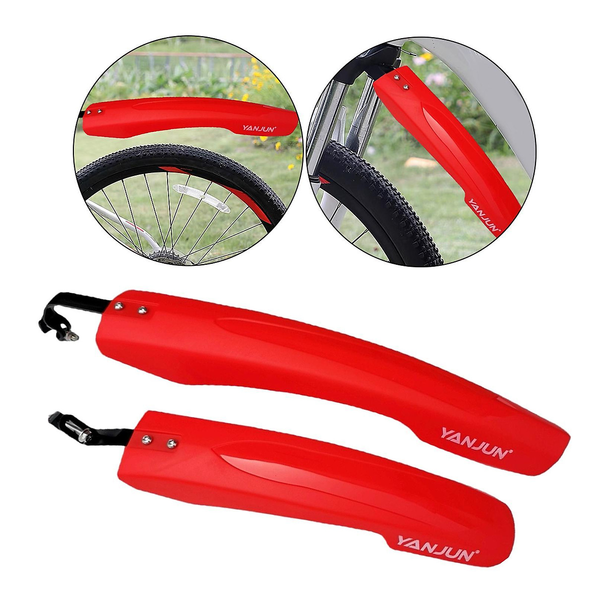 Set De Guardabarros Universal Para Bicicleta - Delantero Y Trasero, Material PP, Fácil Instalación, Ajustable, Ideal Para MTB Y Carretera