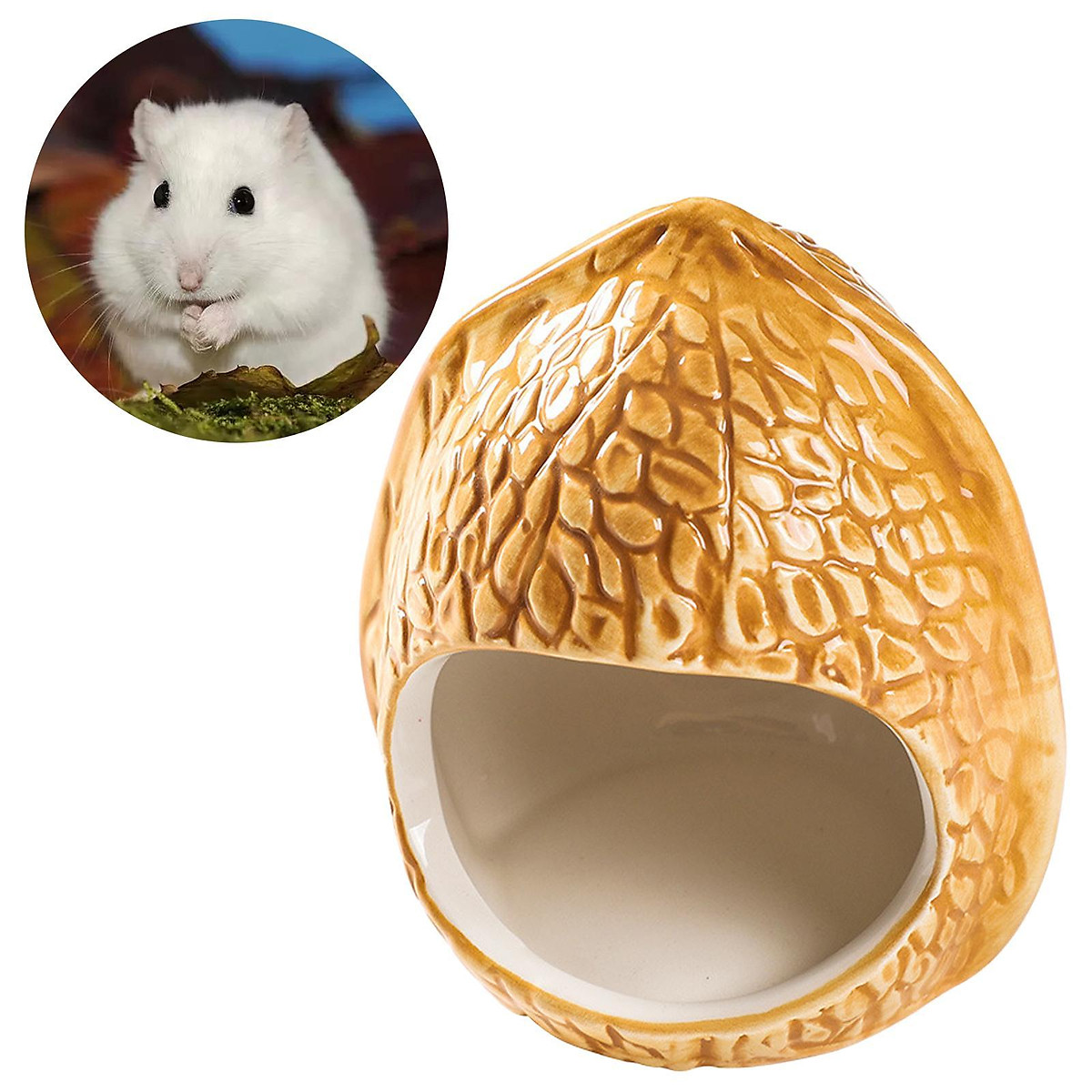 Cute Ceramic Hamster Cage Small Animal House Pet Nesting Summer ...