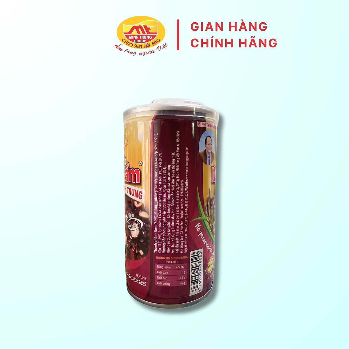 Cháo Nếp Cẩm Minh Trung Lốc 6 lon