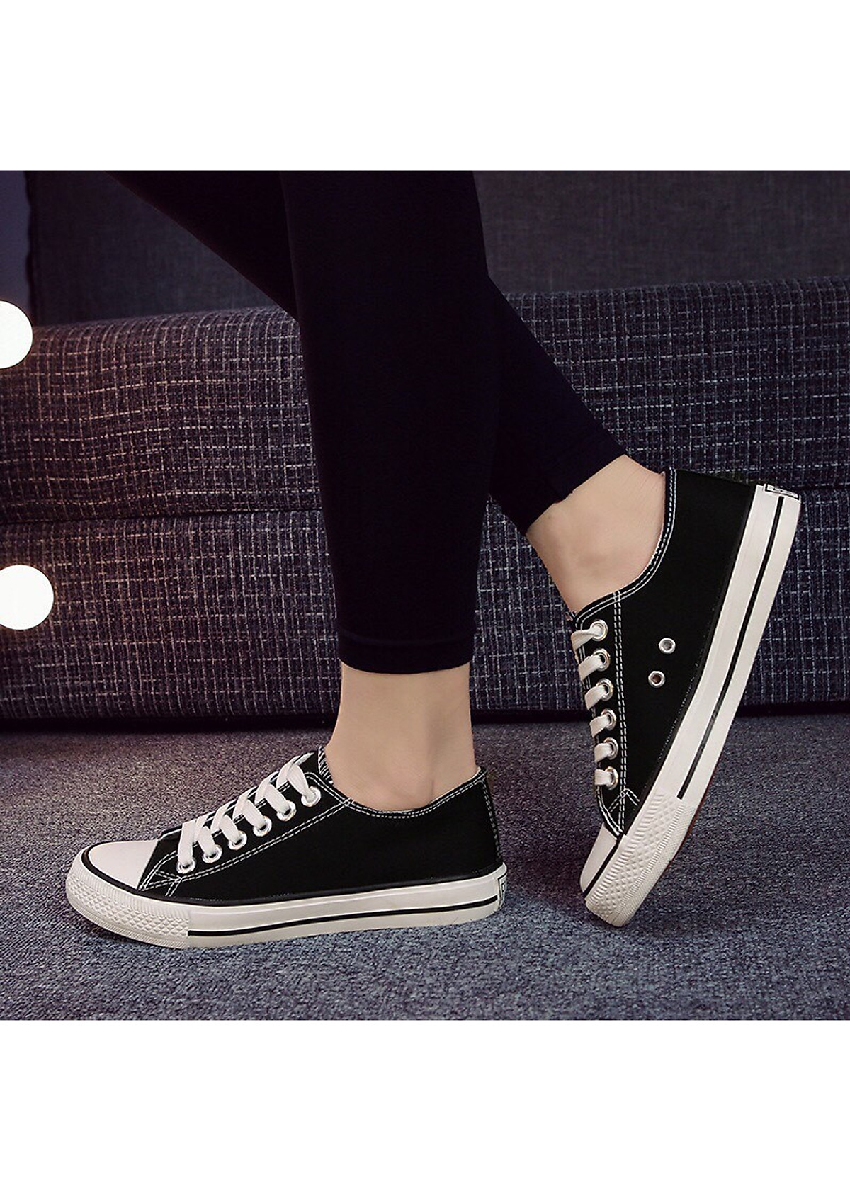 Giày vải thời trang sneaker nam nữ thể thao thấp cổ cv9