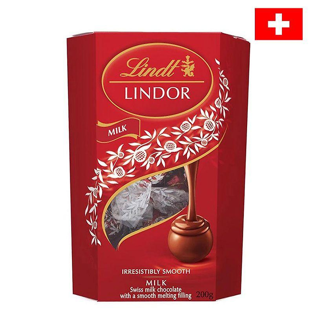 Socola Lindt Lindor Milk Hộp 200G - Socola, kẹo, ngũ cốc