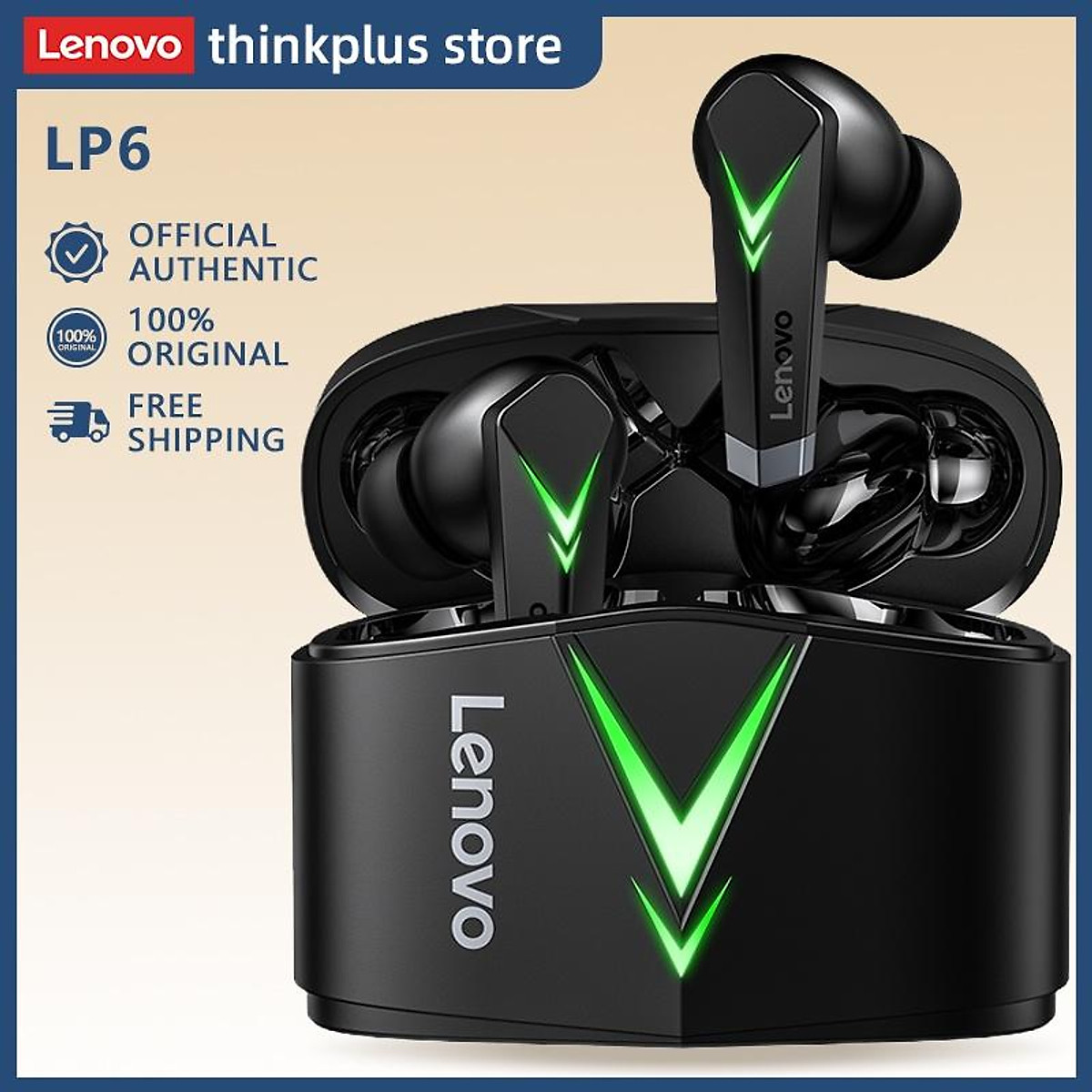 Mua Tai nghe chơi game Bluetooth Lenovo LP6 Chống ồn thông minh Độ trễ