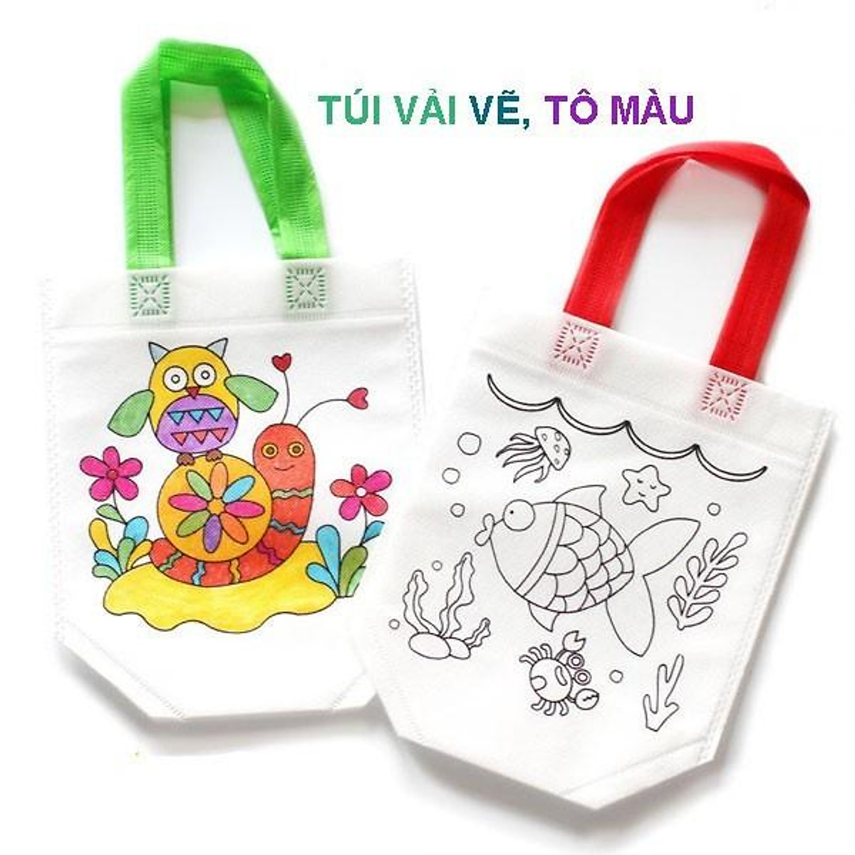 Mua Túi vải tô màu cho bé Hồng Hà  8607 tại Văn Phòng Phẩm Hồng Hà Official