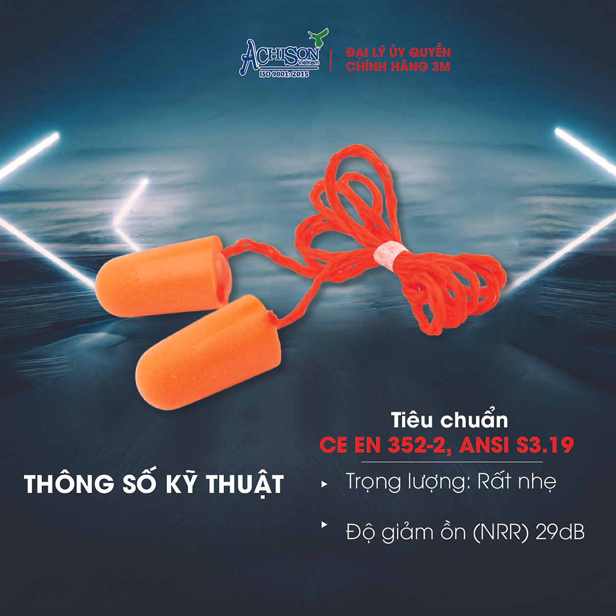 Combo 5 Cặp Nút Tai Chống Ồn 3M 1110/1100 - Giảm ồn khi ngủ, làm việc, đi máy bay
