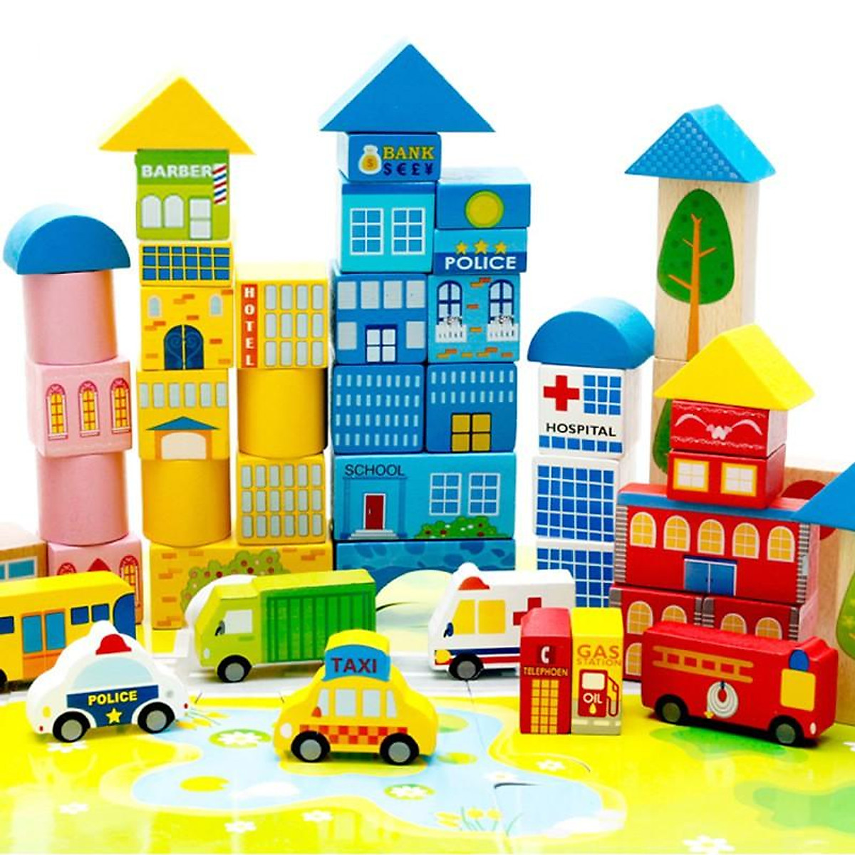 đồ chơi mô hình trang trí 3D lắp gáp gỗ handmade ngôi nhà tiện nghi mini thu  nhỏ M043 có đèn giá sỉ giá bán buôn  Thị Trường Sỉ