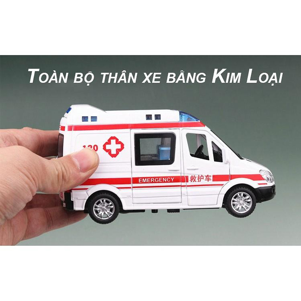 Xe cứu thương xe cấp cứu Ambulance 132  Blue Mô Hình