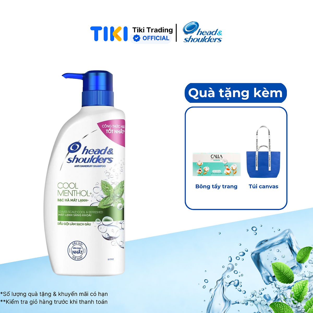 Dầu Gội Head & Shoulders Bạc Hà Làm Sạch Gàu (625ml)