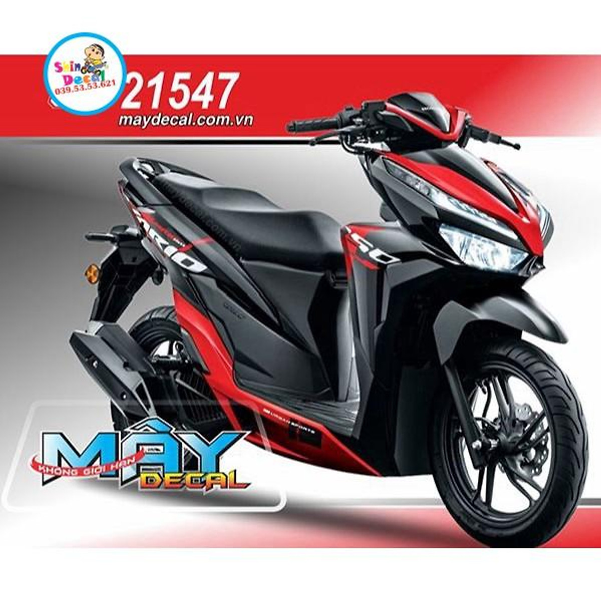 Tem xe vario 150 xanh đen nhám  Nguyễn Decal  Chuyên Dán Keo Xe Design  Tem Xe Decal Tem Xe Nguyễn Decal